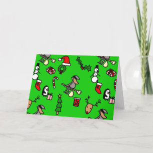 reindeer christmas befana holiday card