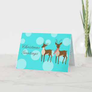 Reindeer Christmas card