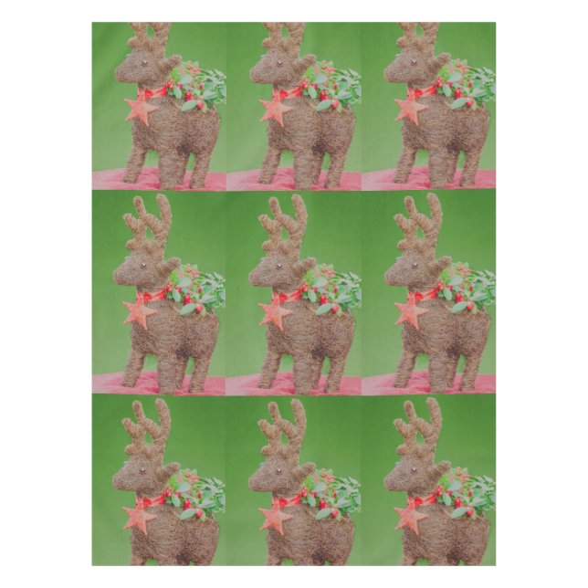 Reindeer Christmas decoration Tablecloth (Front)