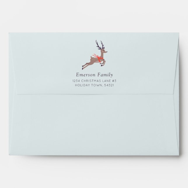 Reindeer Christmas Envelopes (Back (Top Flap))