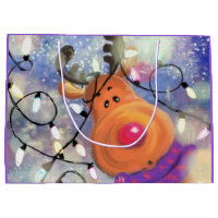 Reindeer Christmas Gift Bag