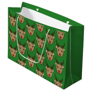 Reindeer Christmas Gift Bag