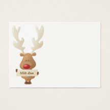 Reindeer Christmas gift tag