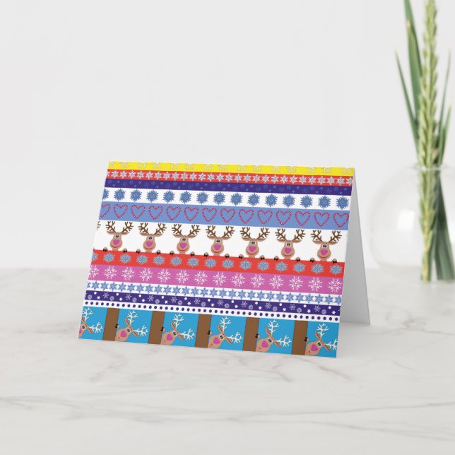 reindeer christmas invitation (Front)