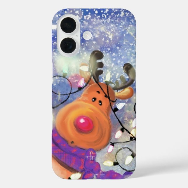 Reindeer Christmas iPhone or Samsung Cases (Back)