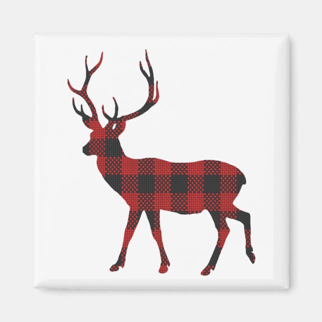 Reindeer Christmas Magnet (Front)