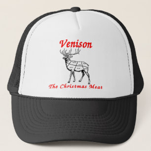 Reindeer Christmas Meat.png Trucker Hat