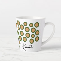 Reindeer Christmas Mug with Your Name-Latte Mug