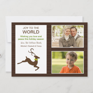 Reindeer Christmas Photo Card