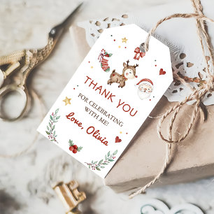 Reindeer Christmas Santa Birthday Favour Gift Tags