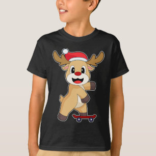 Reindeer Christmas Skater T-Shirt