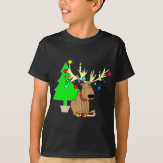 Reindeer Christmas T Shirt Holiday Gift