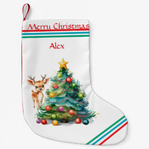 REINDEER /CHRISTMAS TREE STOCKING