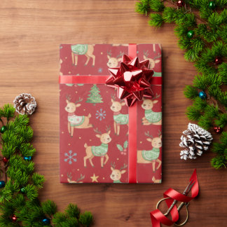 Reindeer, Christmas Wrapping Paper