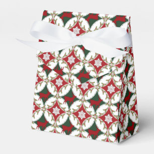 Reindeer Circles-1-PARTY FAVOR BOX, tent style Favour Box