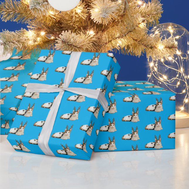 Reindeer Cleopatra Wrapping Paper (Holidays)
