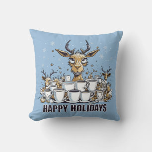 Reindeer Coffee Cushion