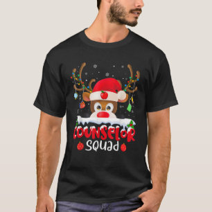 Reindeer Counselor Squad Christmas School Matching T-Shirt