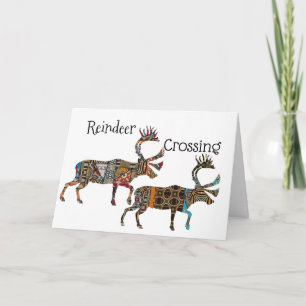 Reindeer Crossing  Card