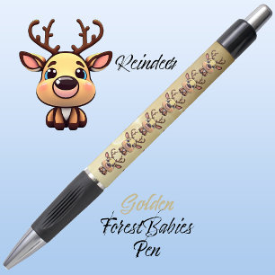Reindeer Cute Funny Deer Woodland Animal Gold 🦌