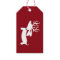 Reindeer Dachshund Christmas Gift Tag Wiener Dog