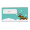 Reindeer Dachshund Holiday Gift Tag Sticky Labels