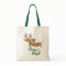 Reindeer Dachshund Merry & Bright Christmas Tote