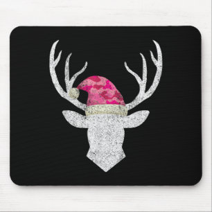 Reindeer Deer Nk Camo Santa Hat Christmas Pajama H Mouse Mat