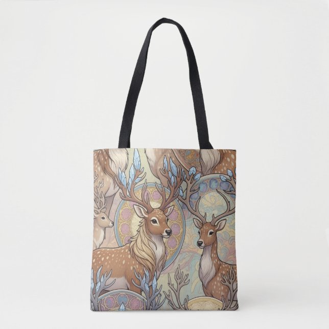 Reindeer Design Tote Bag (Front)