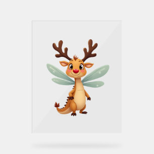 Reindeer Dragonfly Acrylic Sign