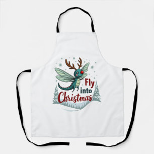 Reindeer Dragonfly Apron