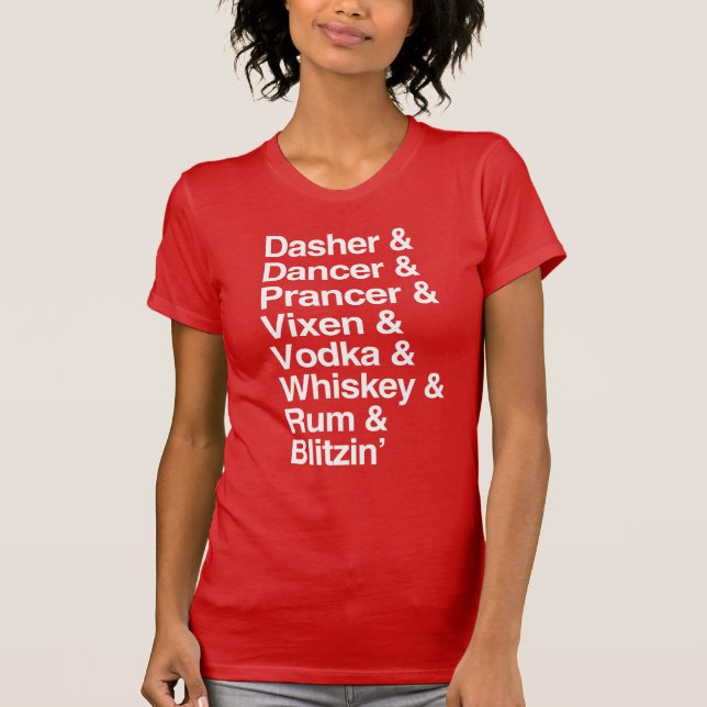 Reindeer Drinking Games T-Shirt (Front)