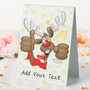 Reindeer Drunk Funny Christmas Character