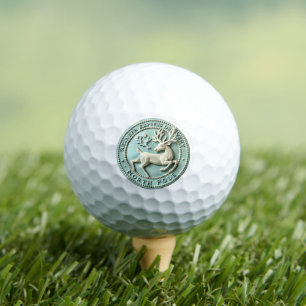 Reindeer Express Delivery Christmas Golf Balls