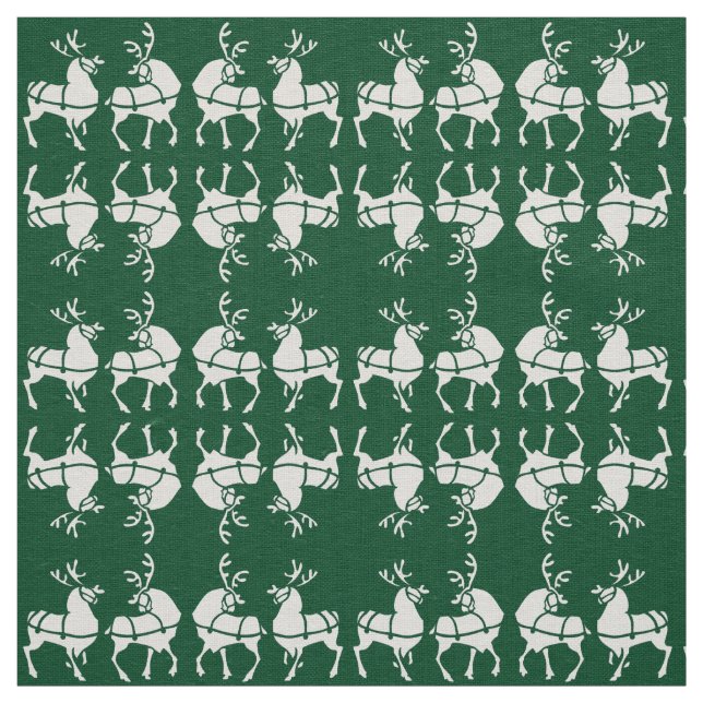 Reindeer Fabric Christmas Deers Fabrics Custom (Swatch)