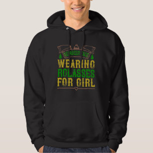 Reindeer Face, Wearing Glasses For Girl Hoodie