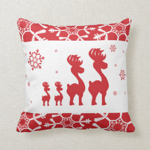 Reindeer Family Cushion