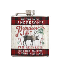 Reindeer Farm Rustic Vintage Farmhouse Custom Name