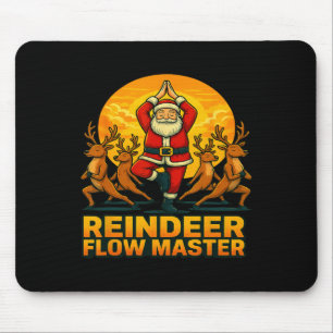 Reindeer Flow Master Yoga Santa Christmas Holiday  Mouse Mat
