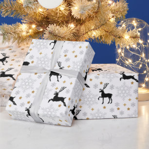 Reindeer Flying  Wrapping Paper