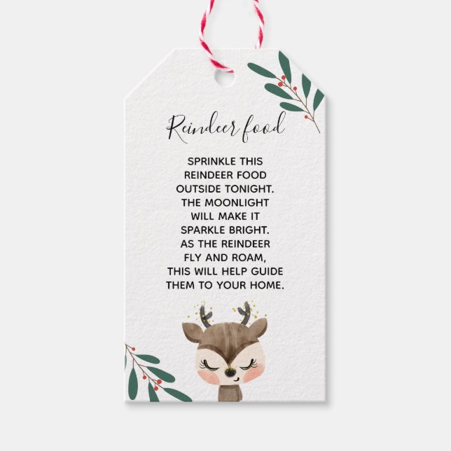 Reindeer Food Gift Tags (Front)