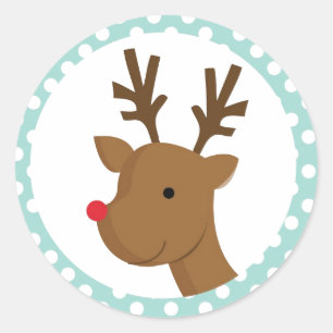 Reindeer Games Classic Round Sticker