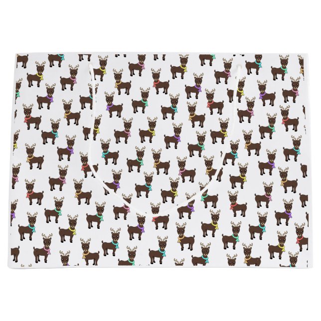 Reindeer Games Large Gift Bag (Front)