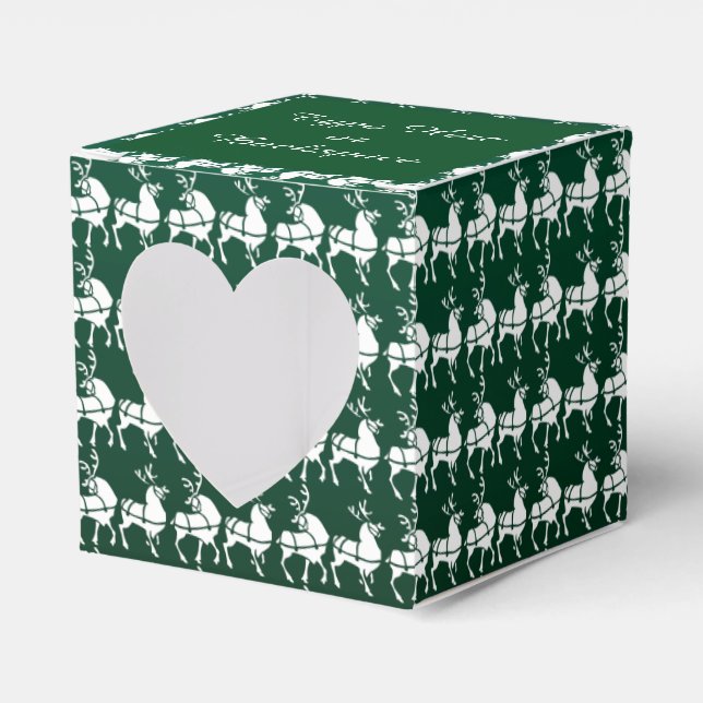 Reindeer Gift Box Personalise Christmas Gift Boxes (Front Side)