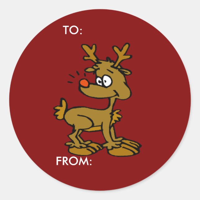 Reindeer Gift Tags (Front)