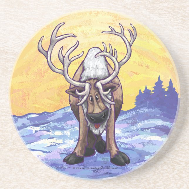 Reindeer Gifts & Accessories Coaster (Front)