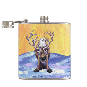 Reindeer Gifts & Accessories Hip Flask