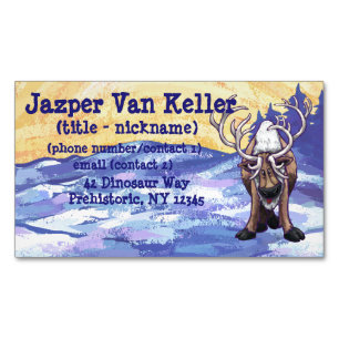 Reindeer Gifts & Accessories Magnetic Business Card