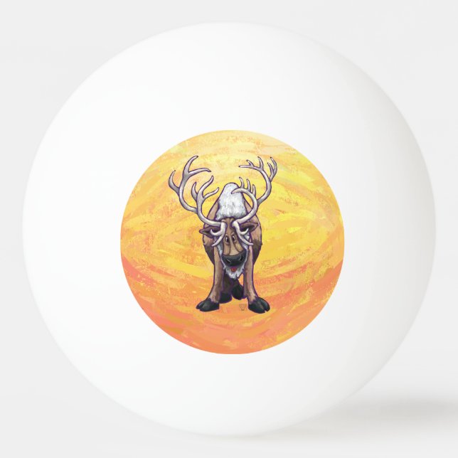 Reindeer Gifts & Accessories Ping Pong Ball (Front)