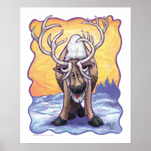 Reindeer Gifts & Accessories Poster